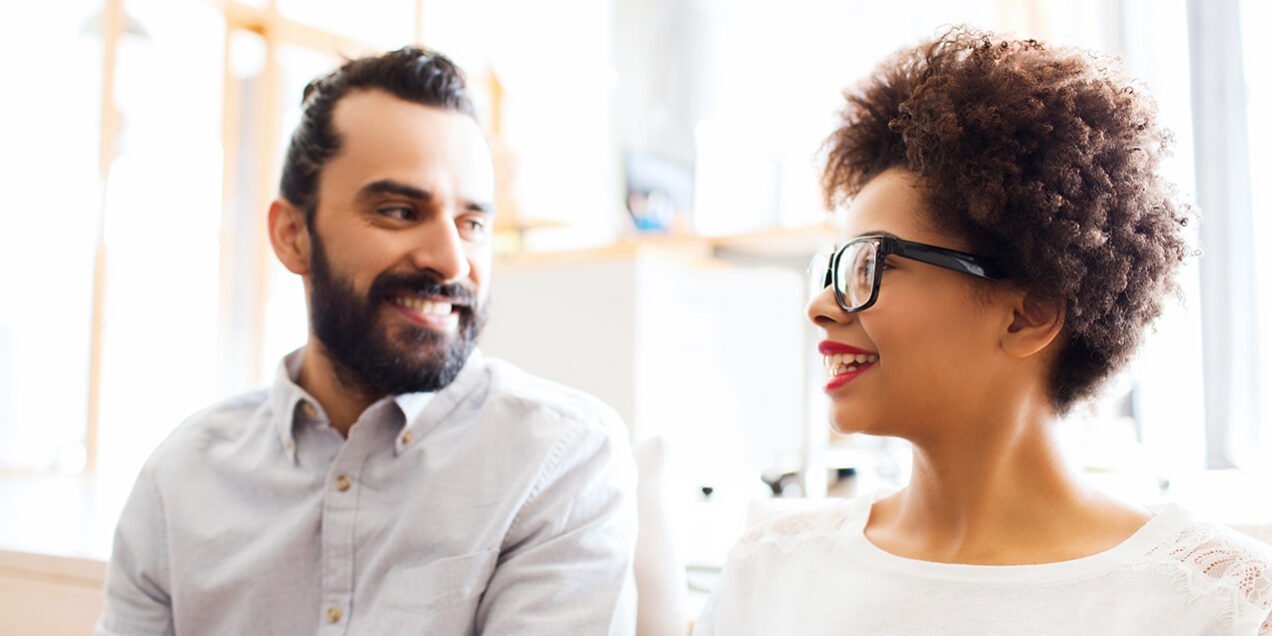 happy creative team in office