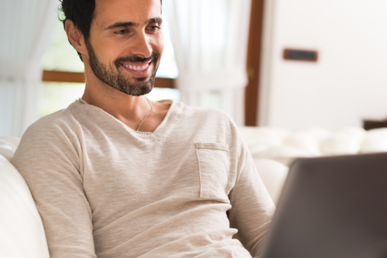 man on laptop