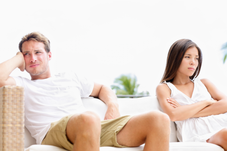 unhappy couple