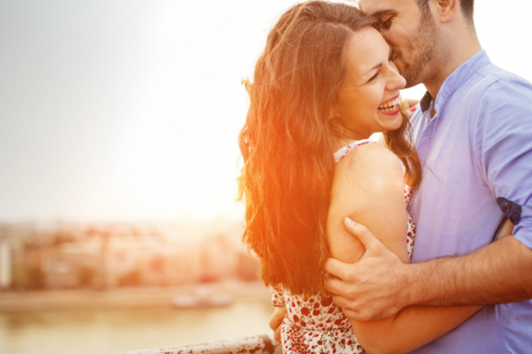 couple hugging