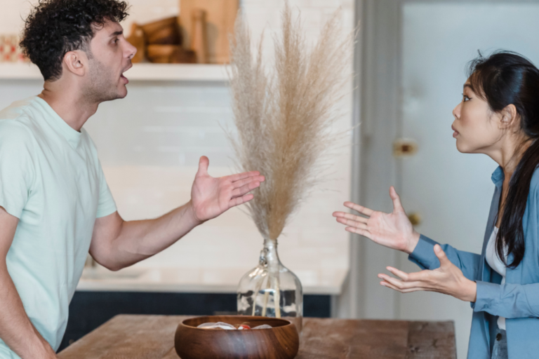 Couple arguing