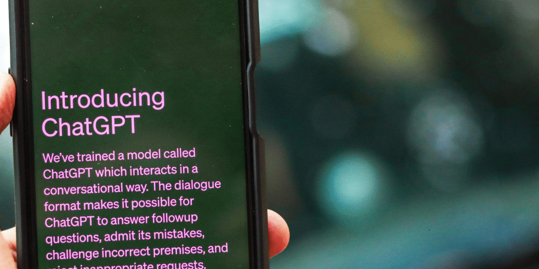 ChatGPT on a cell phone